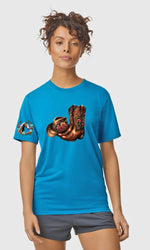 Unisex Cowboy Boots & Hat T Shirt