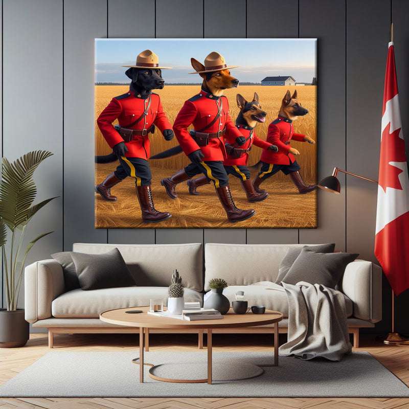 Saskatchewan RCMP Canvas Print