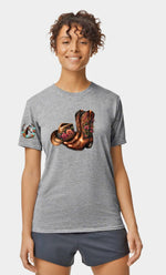 Unisex Cowboy Boots & Hat T Shirt