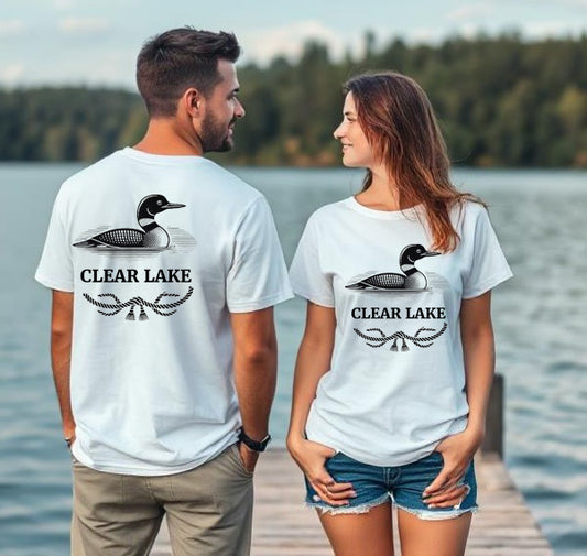 Clear Lake Unisex Loon T Shirt