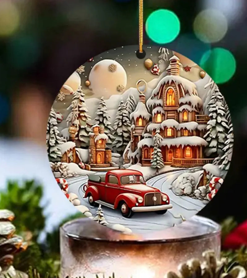 Red Truck Tree Ornament