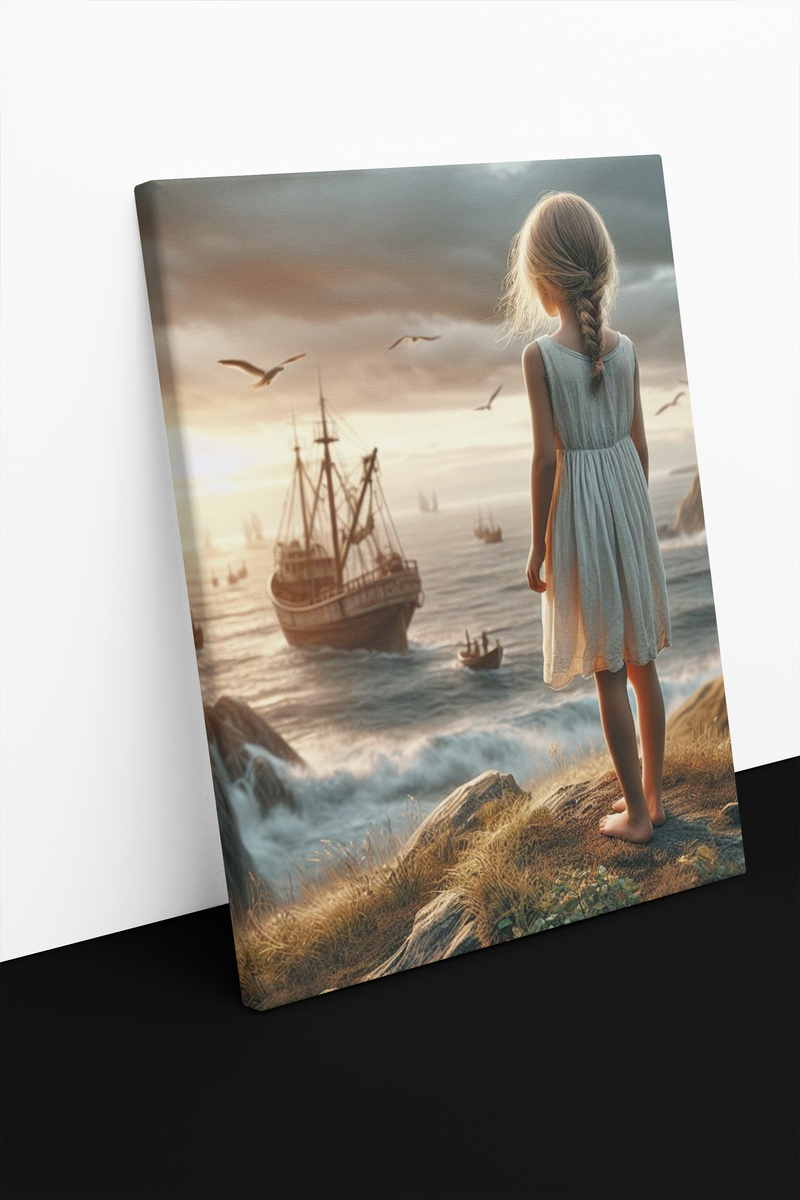 Sorrow's Seaside Canvas Print