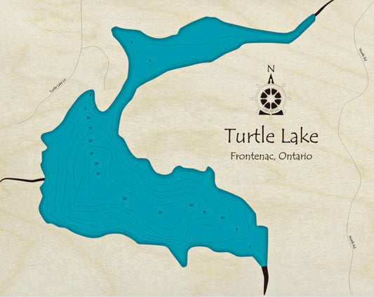 Turtle Lake Map Print