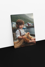 The Magic of Childhood on the Wharf Canvas Print