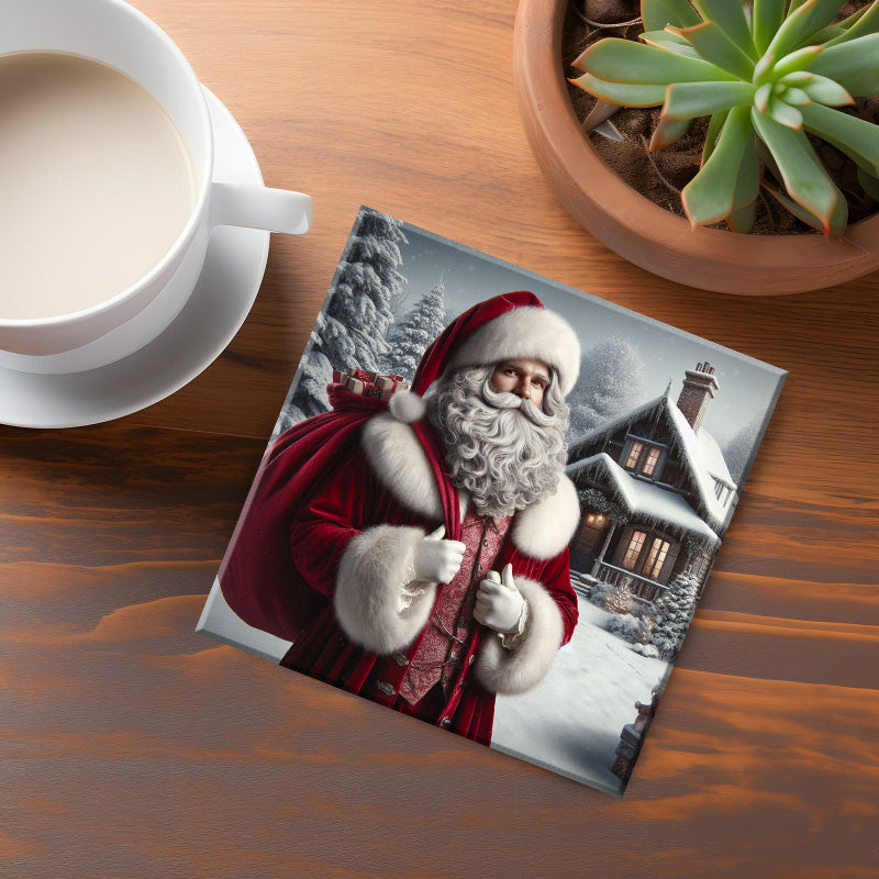 Victorian Santa Coaster