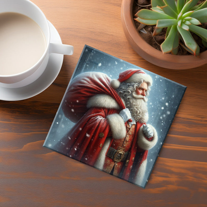 Victorian Santa Coaster