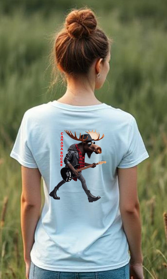 Ladies Last Call At The Boreal V Neck T Shirt