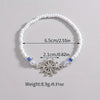 Boat Anchor Rudder Beaded Anklet