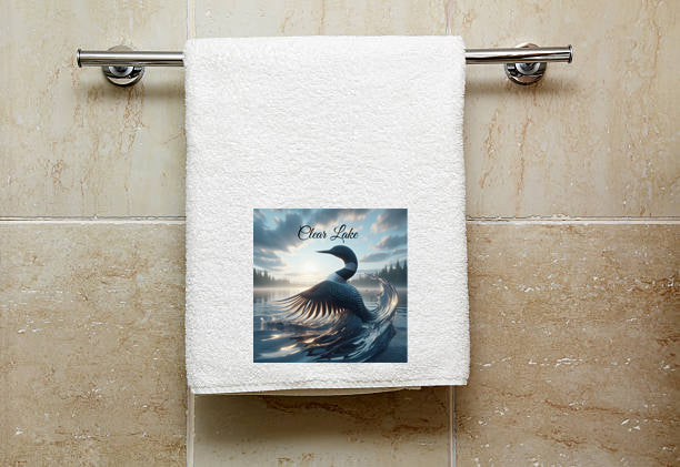 Clear Lake Loon Towel