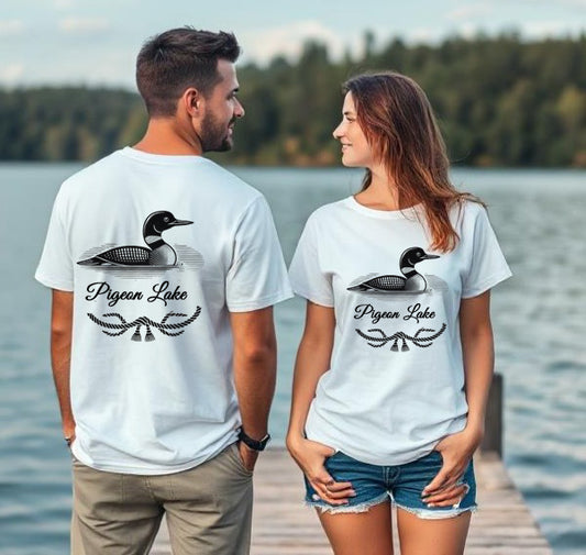 Pigeon Lake Unisex Loon T Shirt