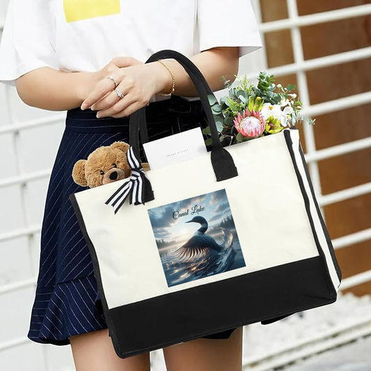 Canal Lake Canvas Tote bag