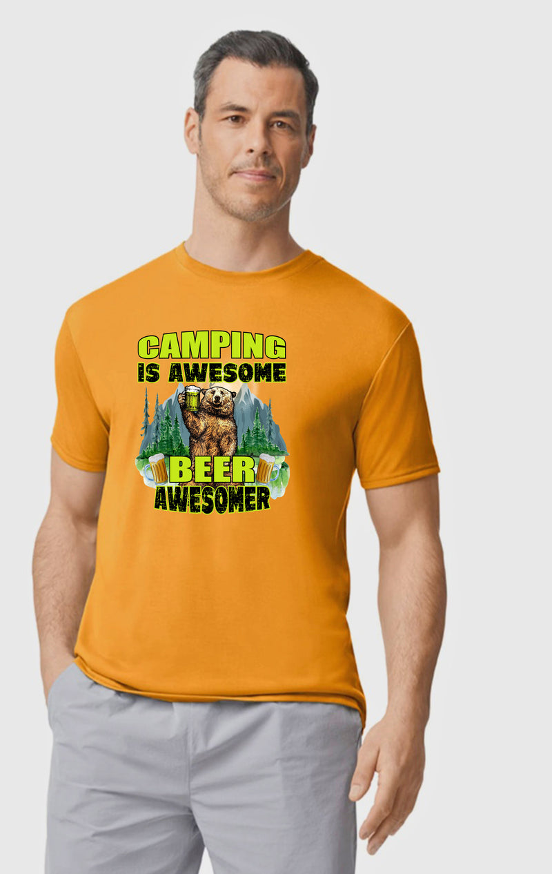 Unisex Camping is Awesome T Shirt