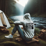 Camping Without Beer Zip Up Hoodie