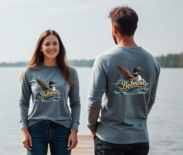 Belmont Lake Unisex Long Sleeve Dtf T Shirt