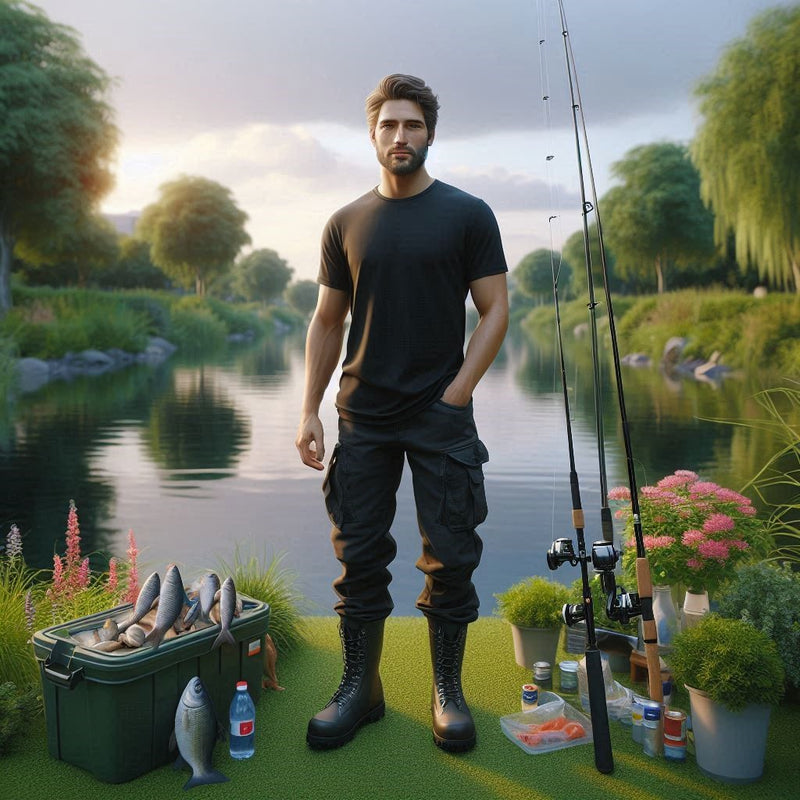 Man Fishing T Shirt