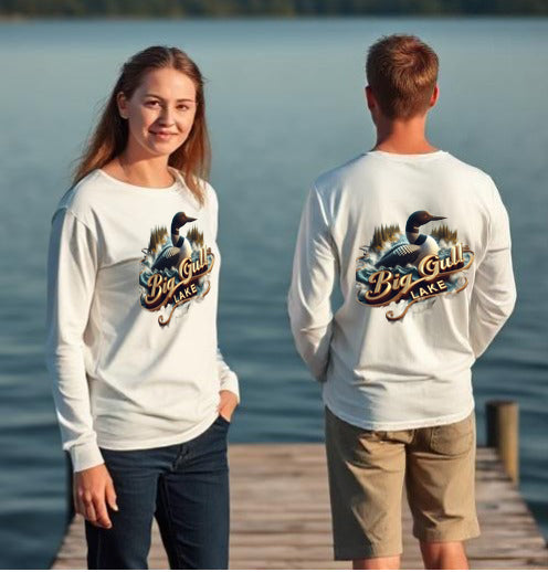 Big Gull Lake Unisex Long Sleeve Dtf T Shirt