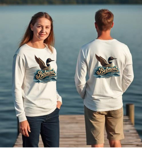 Belmont Lake Unisex Long Sleeve Dtf T Shirt