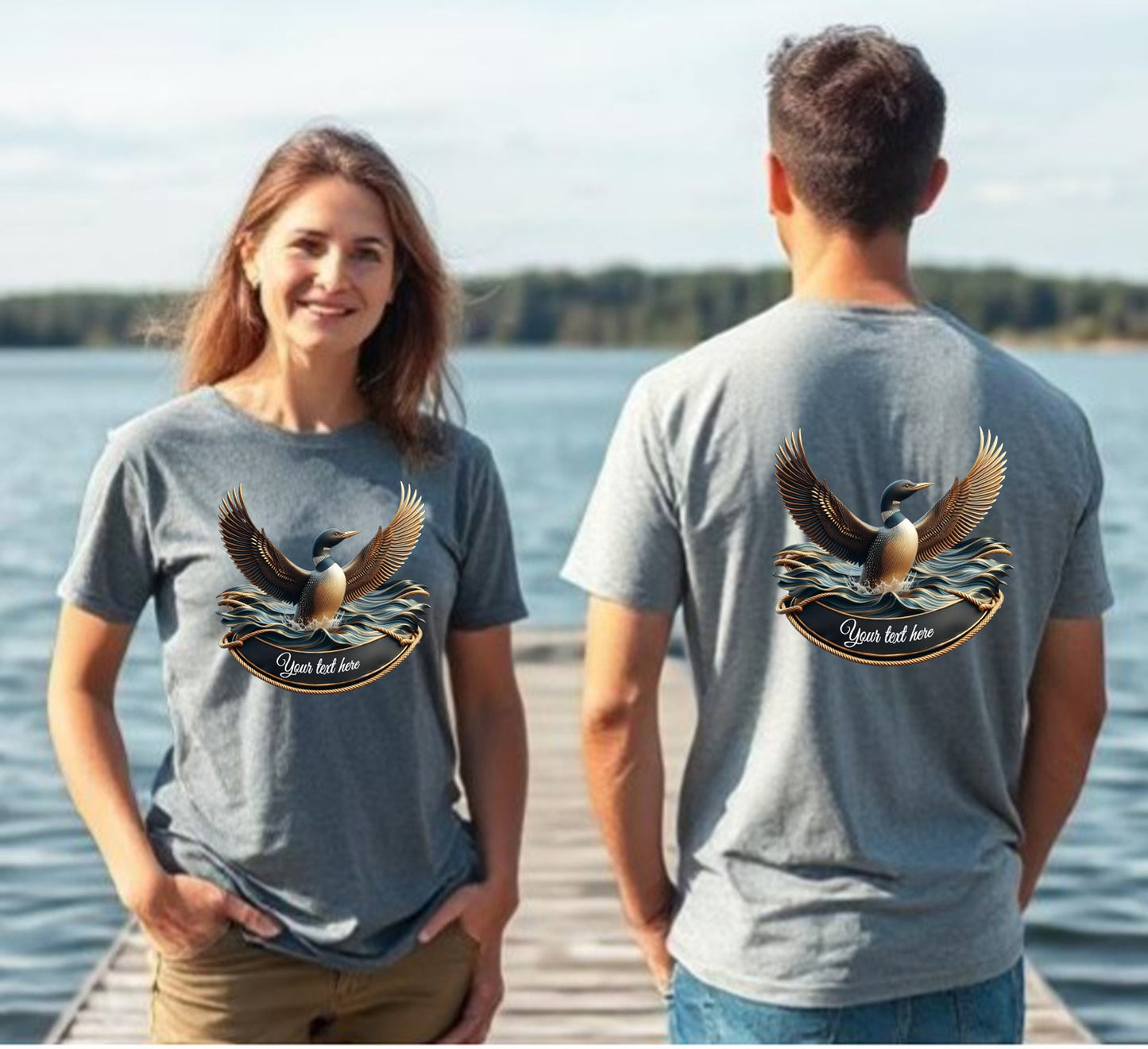 Create your Own Golden Echo Loon Unisex Dtf T Shirt