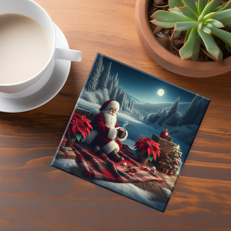 Santa Scene Coaster