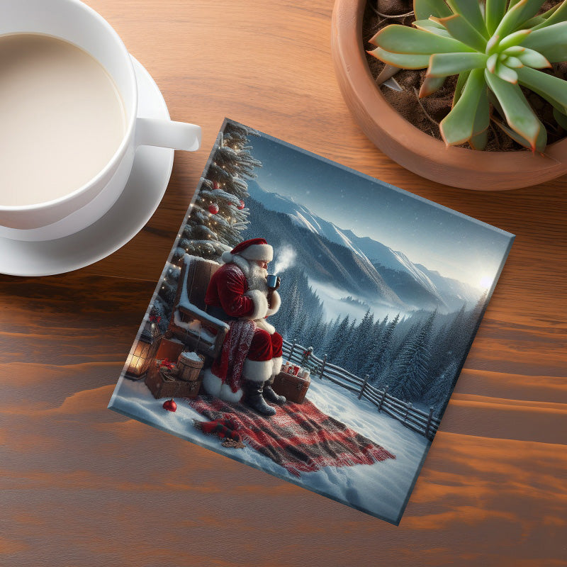 Santa Scene Coaster