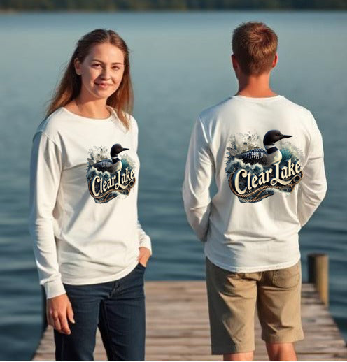 Clear Lake Unisex Long Sleeve Dtf T Shirt