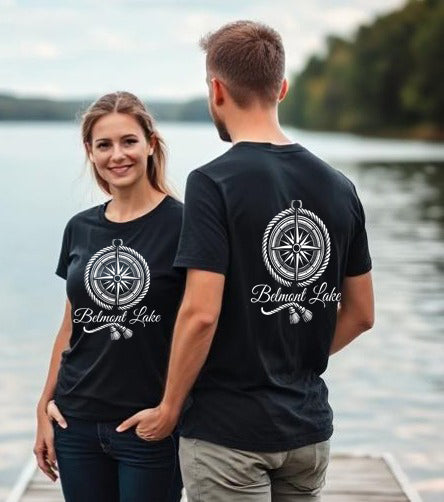 Belmont Lake Unisex Compass T Shirt