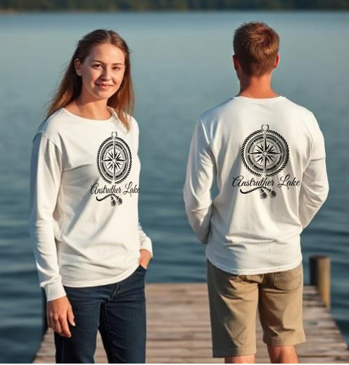 Anstruther Lake Unisex Long Sleeve Compass T Shirt