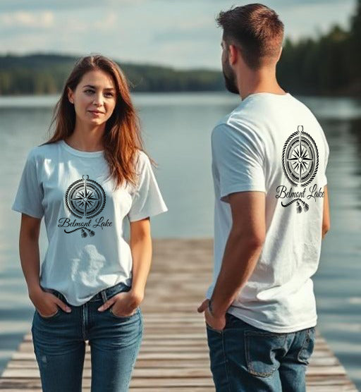 Belmont Lake Unisex Compass T Shirt