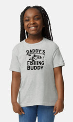 Unisex Youth Daddy's Fishing Buddy T Shirt