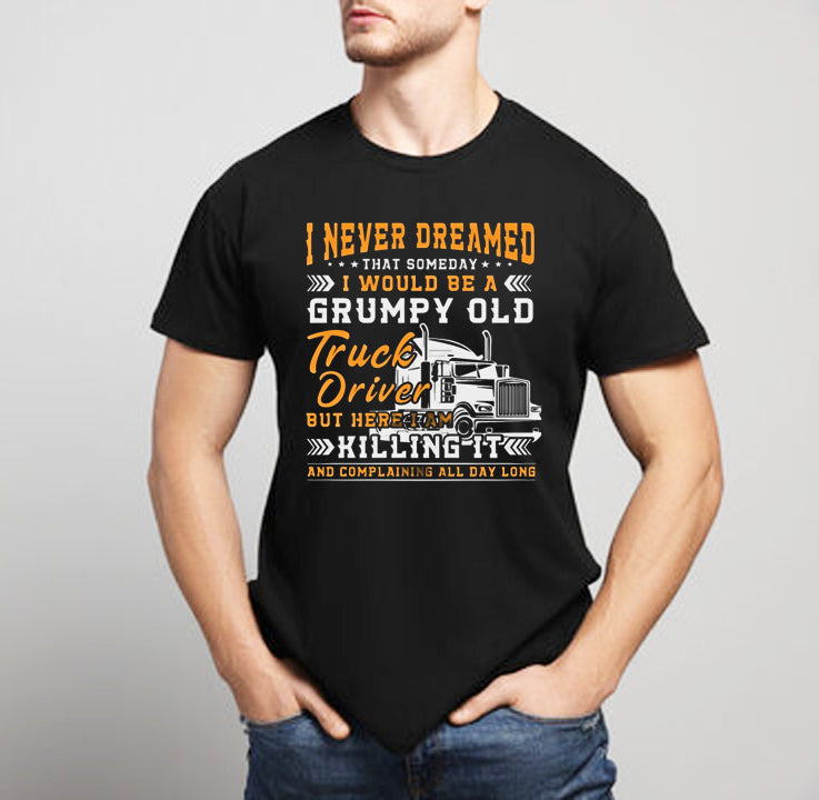 Unisex Grumpy Old Trucker T Shirt