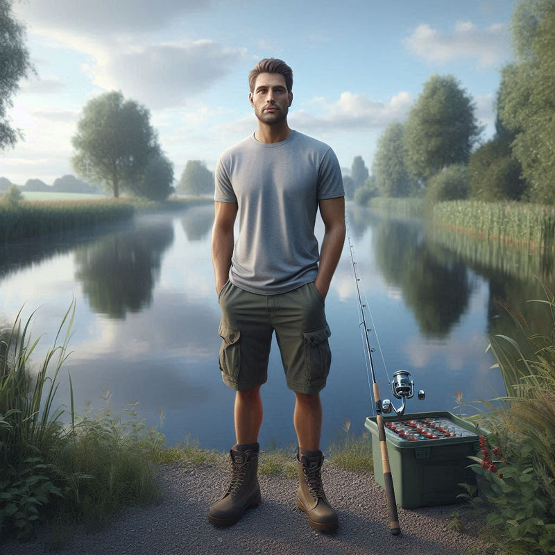 Man Fishing T Shirt