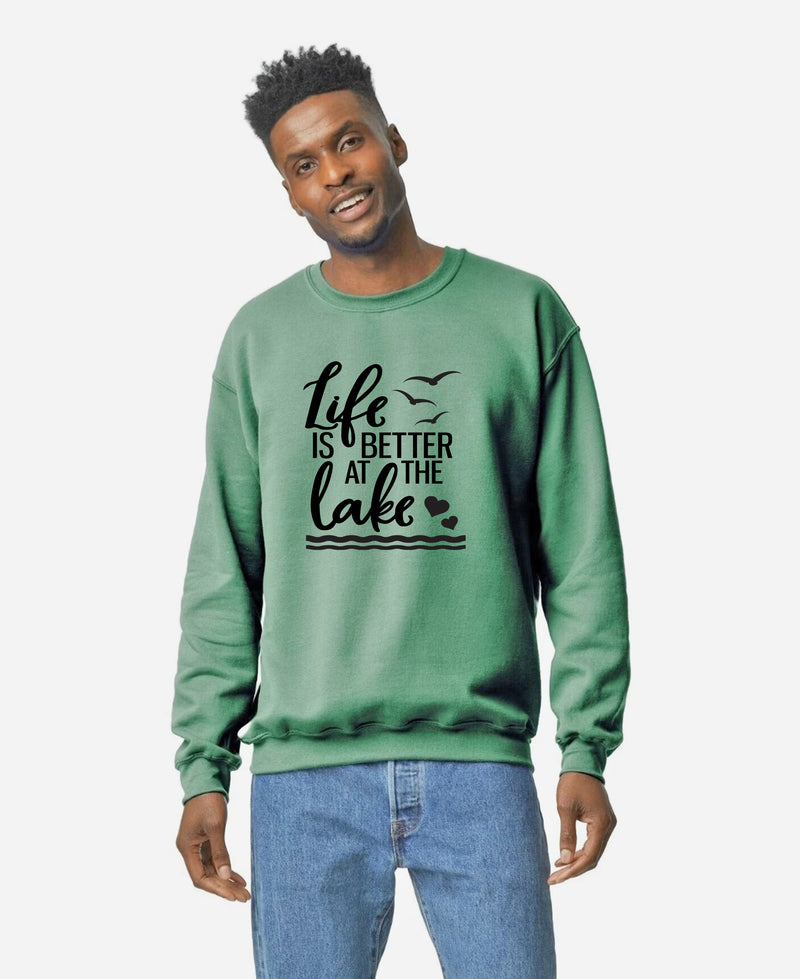 Unisex Life Is Better At The Lake Sweat Shirt