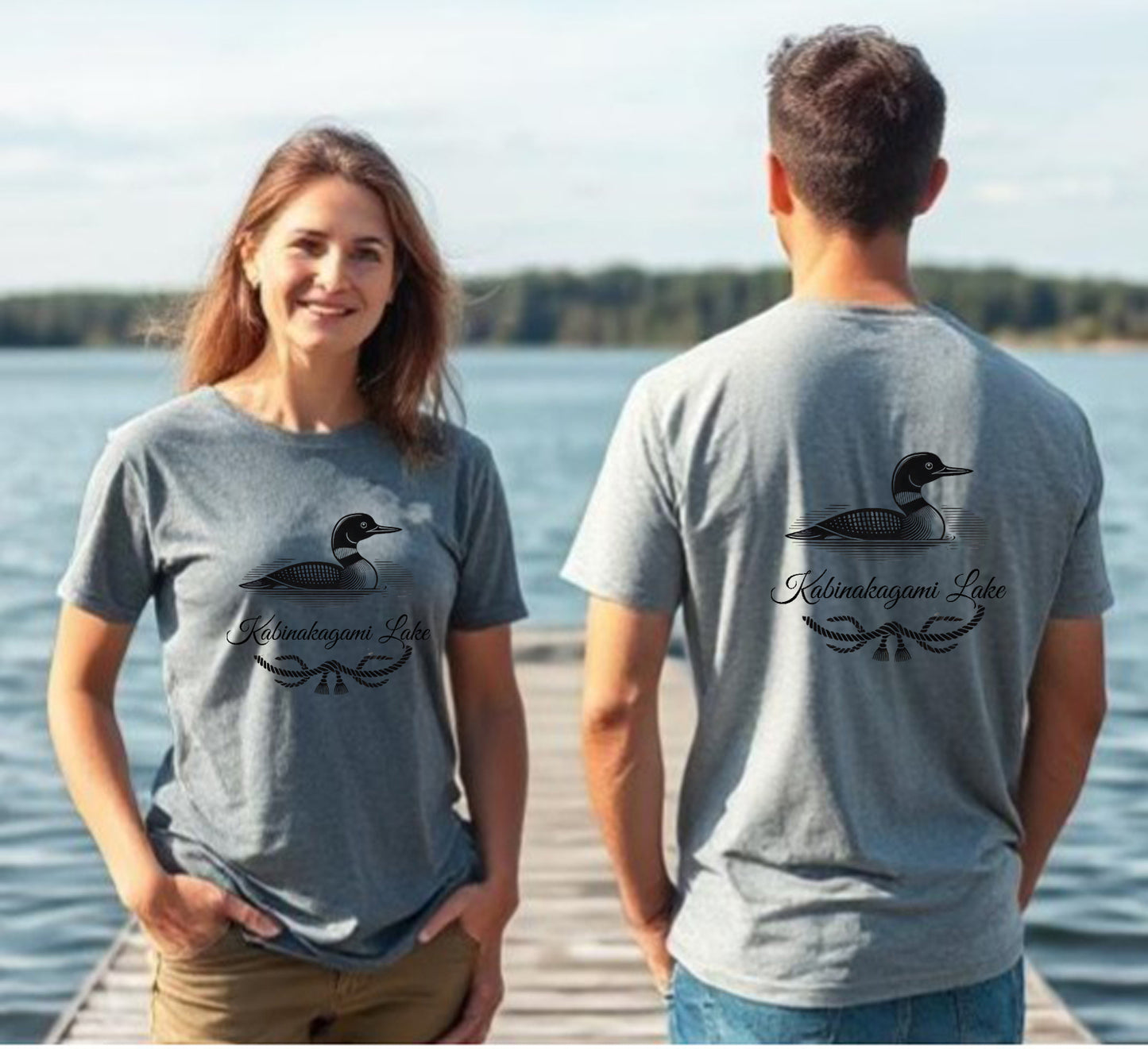 Kabinakagami Lake Unisex Loon T Shirt