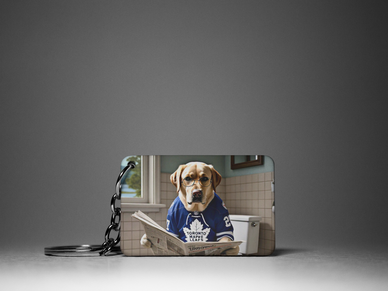 Toronto Maple Leafs Dog Keychain