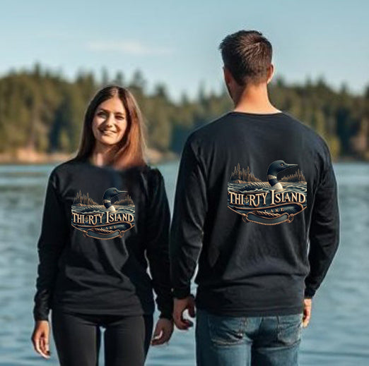 Thirty Island Lake Unisex Long Sleeve Dtf T Shirt