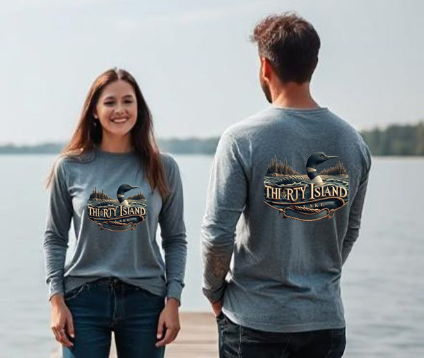 Thirty Island Lake Unisex Long Sleeve Dtf T Shirt