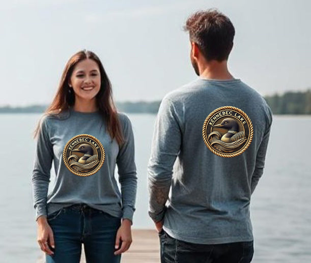 Kennebec Lake Unisex Long Sleeve Dtf T Shirt