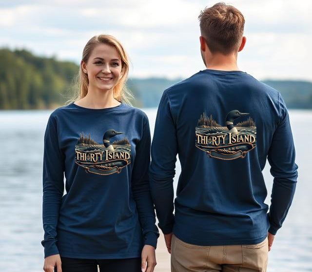 Thirty Island Lake Unisex Long Sleeve Dtf T Shirt