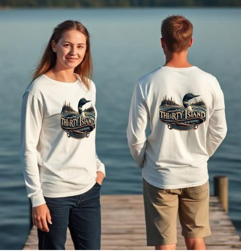 Thirty Island Lake Unisex Long Sleeve Dtf T Shirt