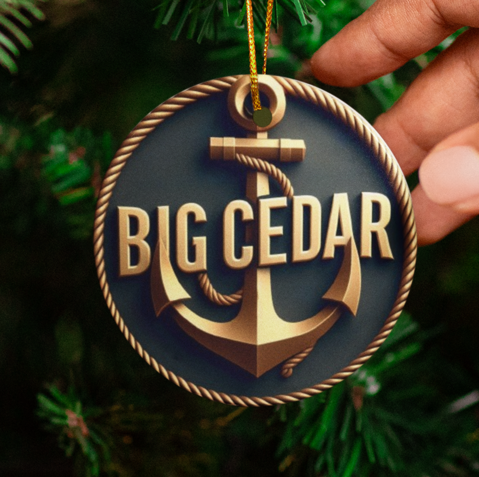 Big Cedar Lake Tree Ornament