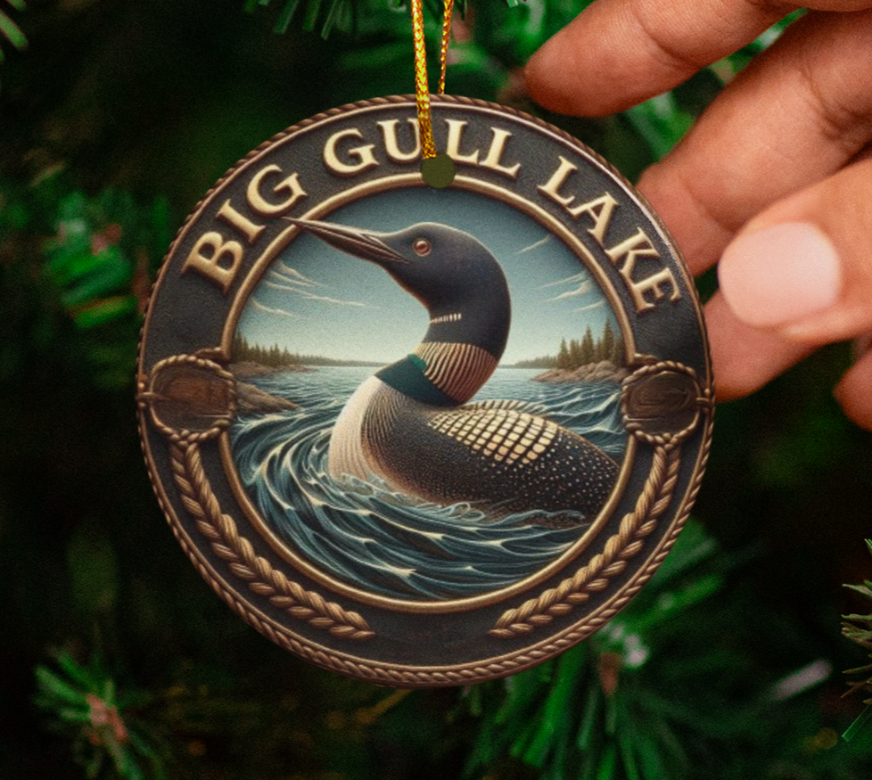 Big Gull Lake Tree Ornament