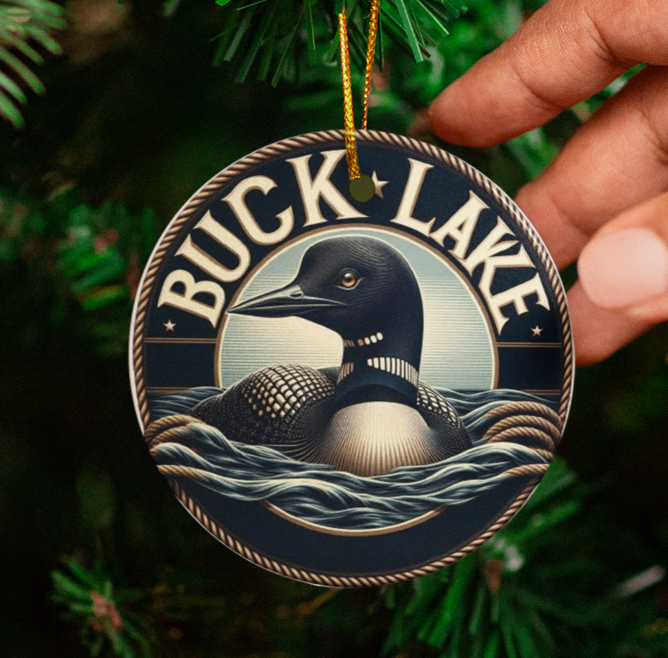 Buck Lake Tree Ornament