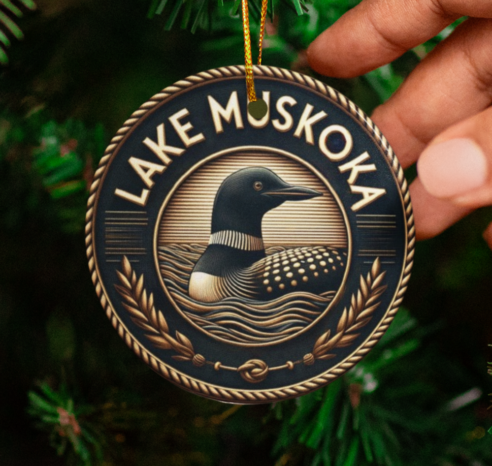 Lake Muskoka Tree Ornament