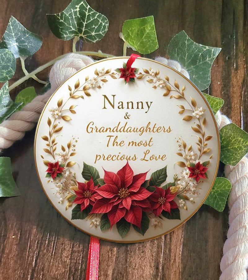 Personalized Nanny Tree Ornament