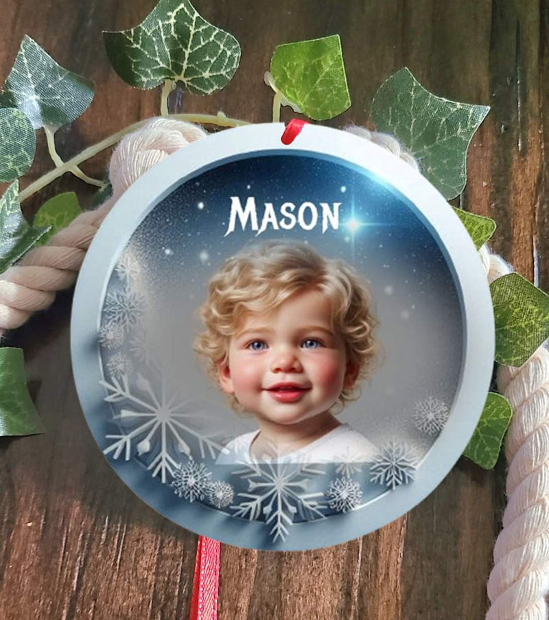 Personalized Photo Tree Ornament