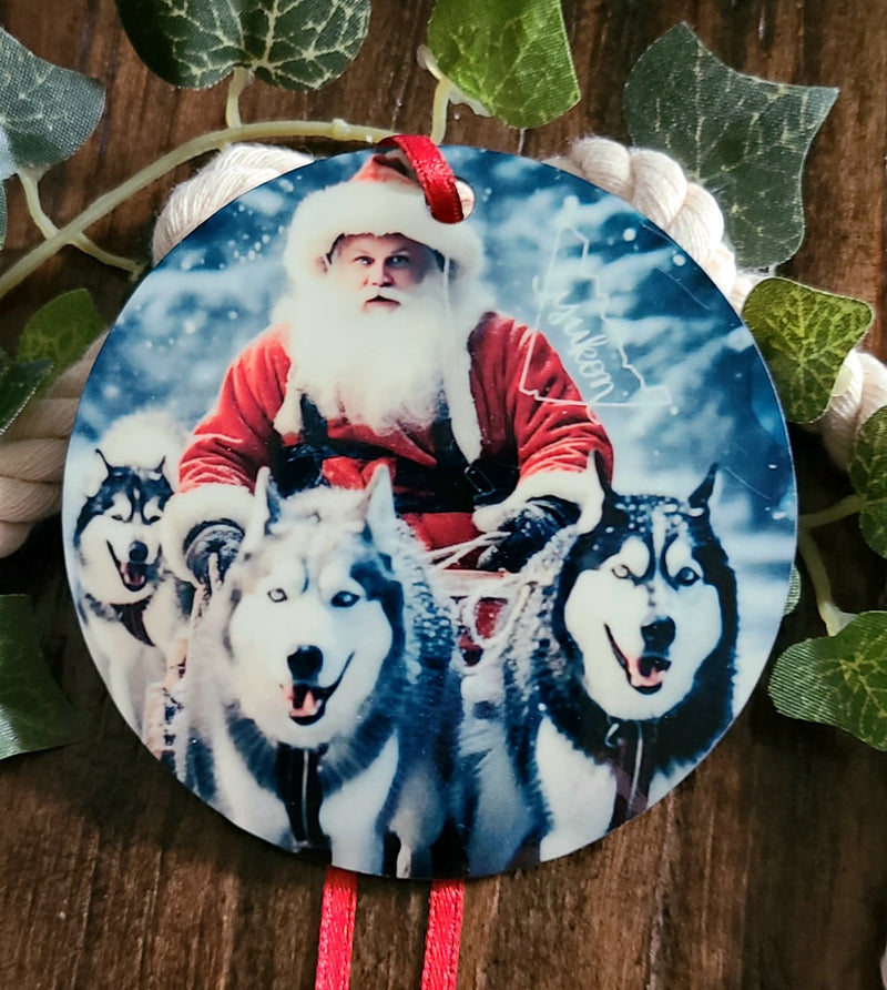 Yukon Santa Tree Ornament