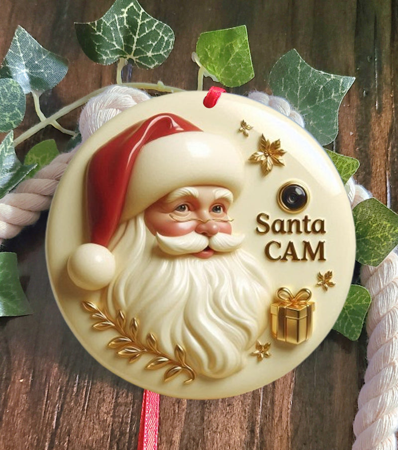 Santa Cam tree ornament