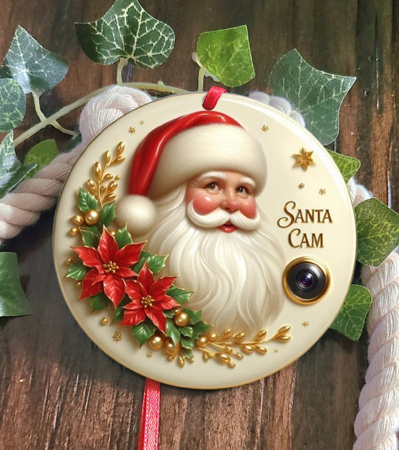 Santa Cam Tree Ornament