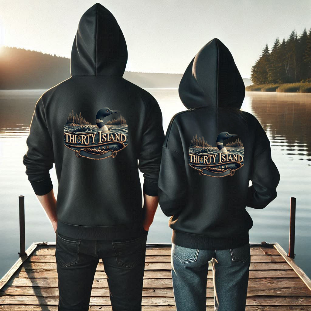 Thirty Island Lake Unisex Dtf Hoodie