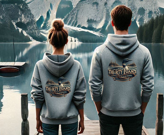 Thirty Island Lake Unisex Dtf Hoodie